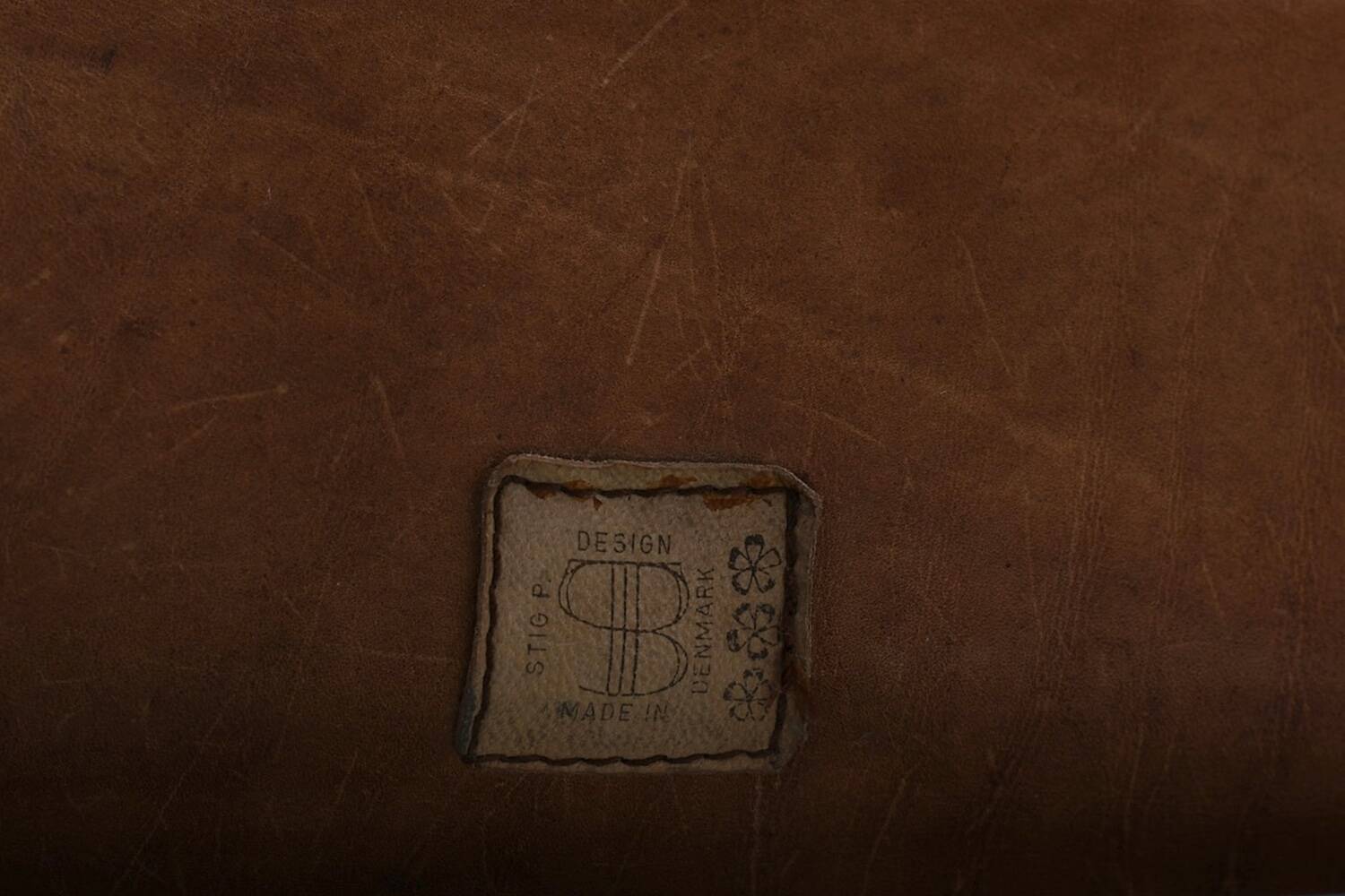 Grand Leather Lounge Chair 'Bequem' by Stig Poulsson c.1970