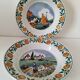 Pair of Saint Amandinoise deep dishes from the 50s