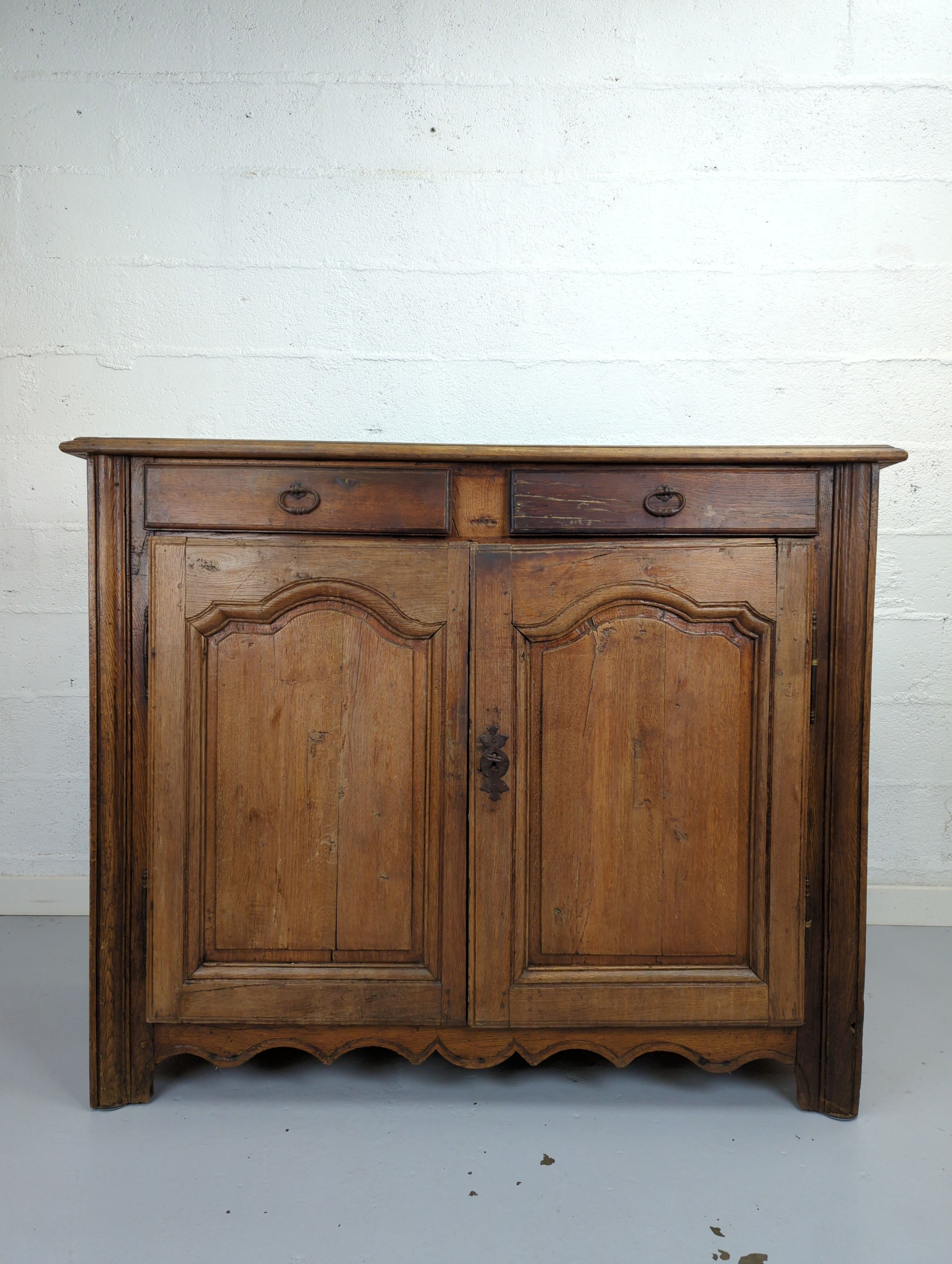 Antique sideboard two oak doors