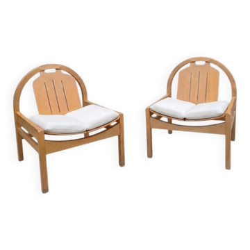 Pair of Argos lounge chairs by Baumann