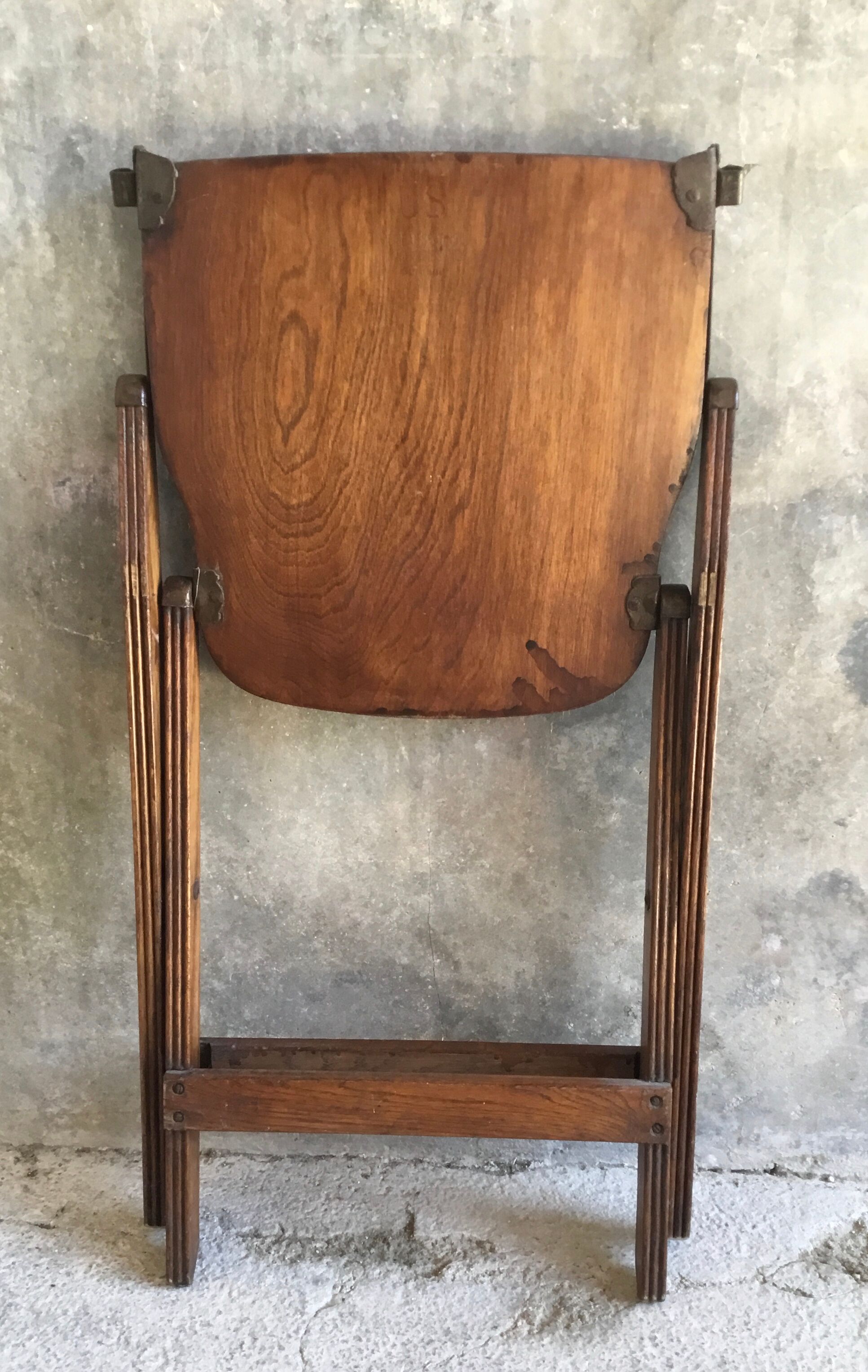 Pair of folding US chairs 2nd World War American Seating co Grand Rapids - 1940