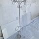 Vintage wrought iron parrot coat rack