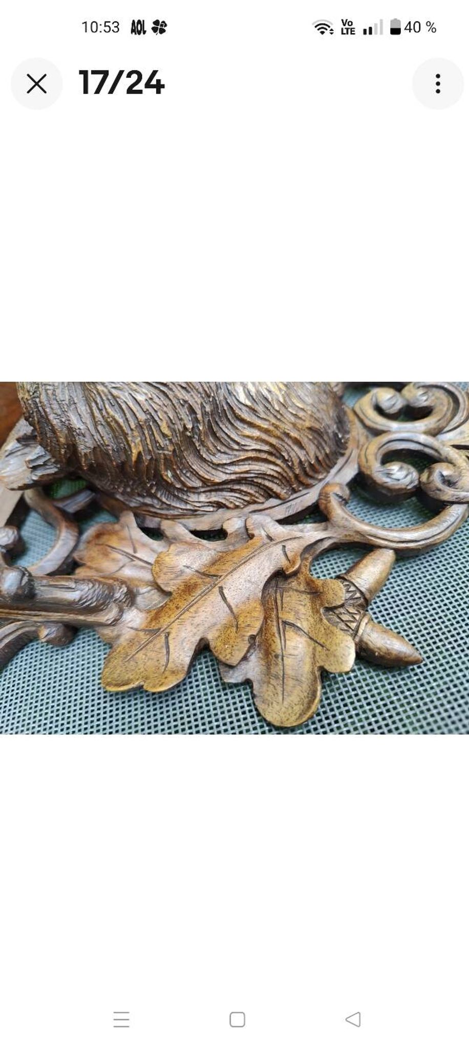 2 magnificent consoles/shelves in carved wood "FROM THE BLACK FOREST"
