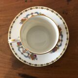Service of 12 porcelain coffee cups, Raynaud, Limoges, 1950s.