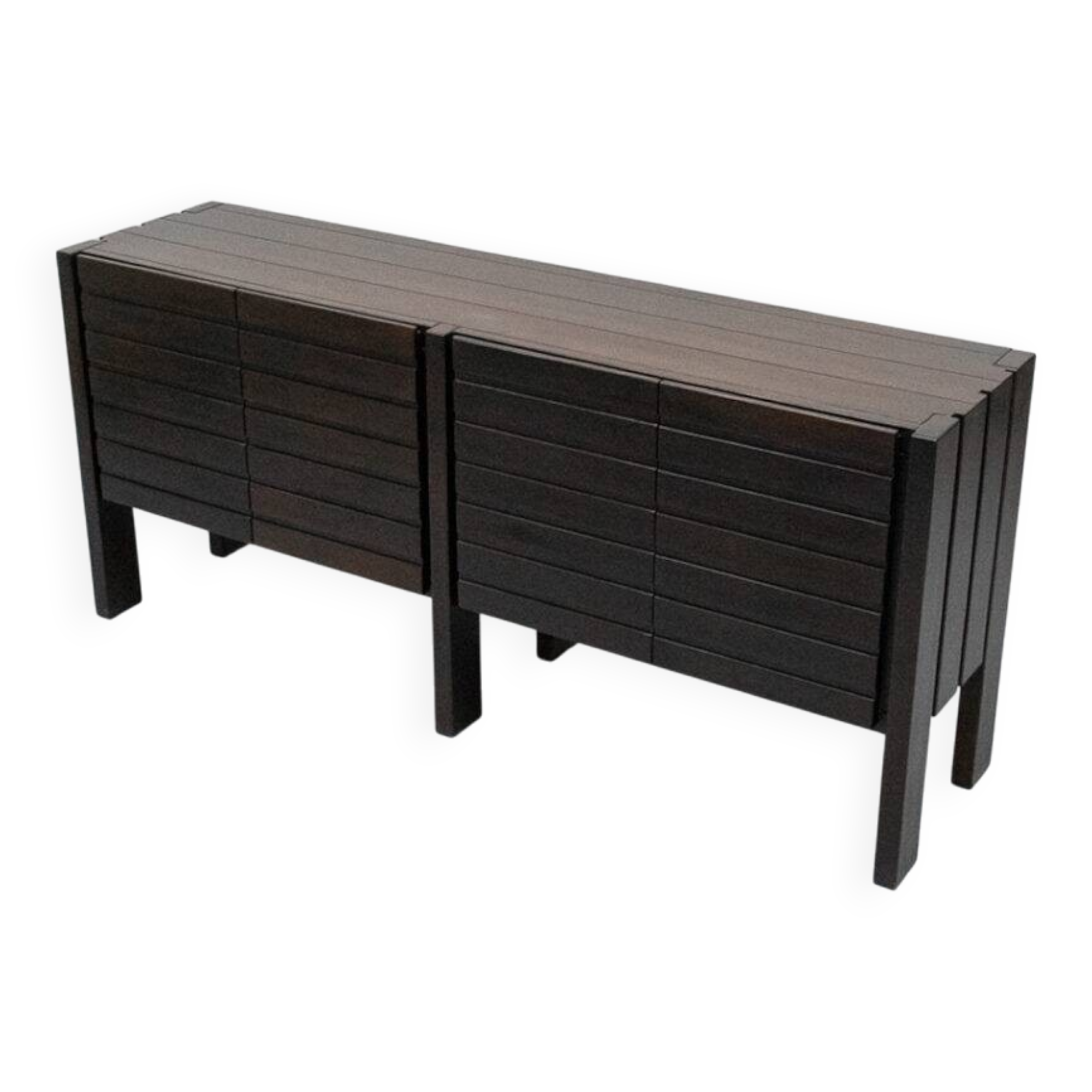 Iroko wood sideboard Maison Regain