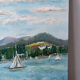 Sailboats on the lake, knife technique