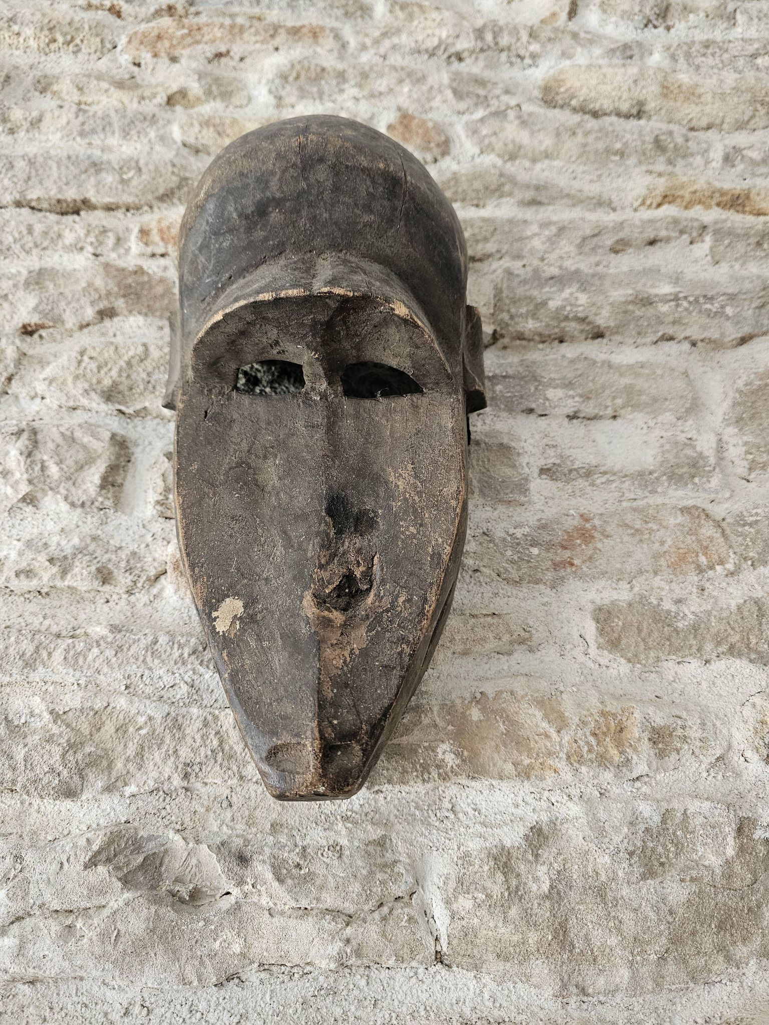 Ancient African Hyena Mask Bambara - Baman Mali - Tribal African Art