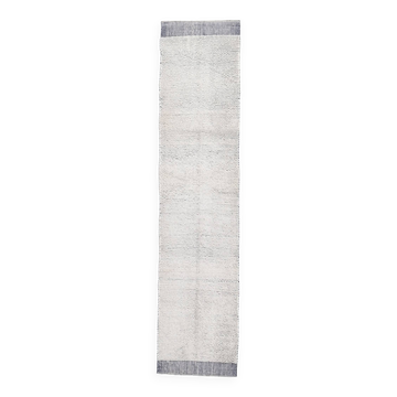 2x10 Soft Pastel Blue Vintage Runner Rug, 68x302Cm