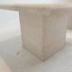Set de 2 tables basses ou d’appoint en travertin italien, années 1980