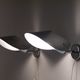 Pair of sconces in metal and chrome 1970
