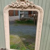 Miroir ancien en bois sculpté