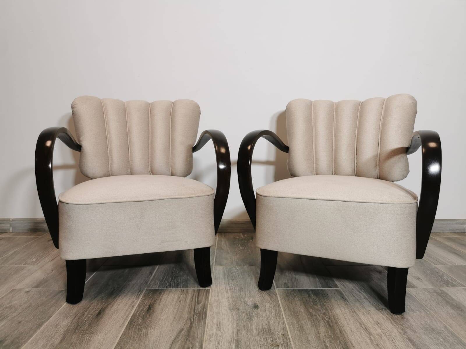 Armchairs by Jindřich Halabala, 1950s, Set of 2