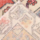 Tapis 4x7 classic red vintage, 126x227cm