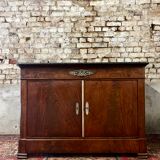 Jacob dit desmalter chest buffet with doors said english mahogany period restoration xix th century