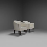 Ensemble de chaises en cuir Josef Hoffmann « Villa Gallia » par Wittmann Austria