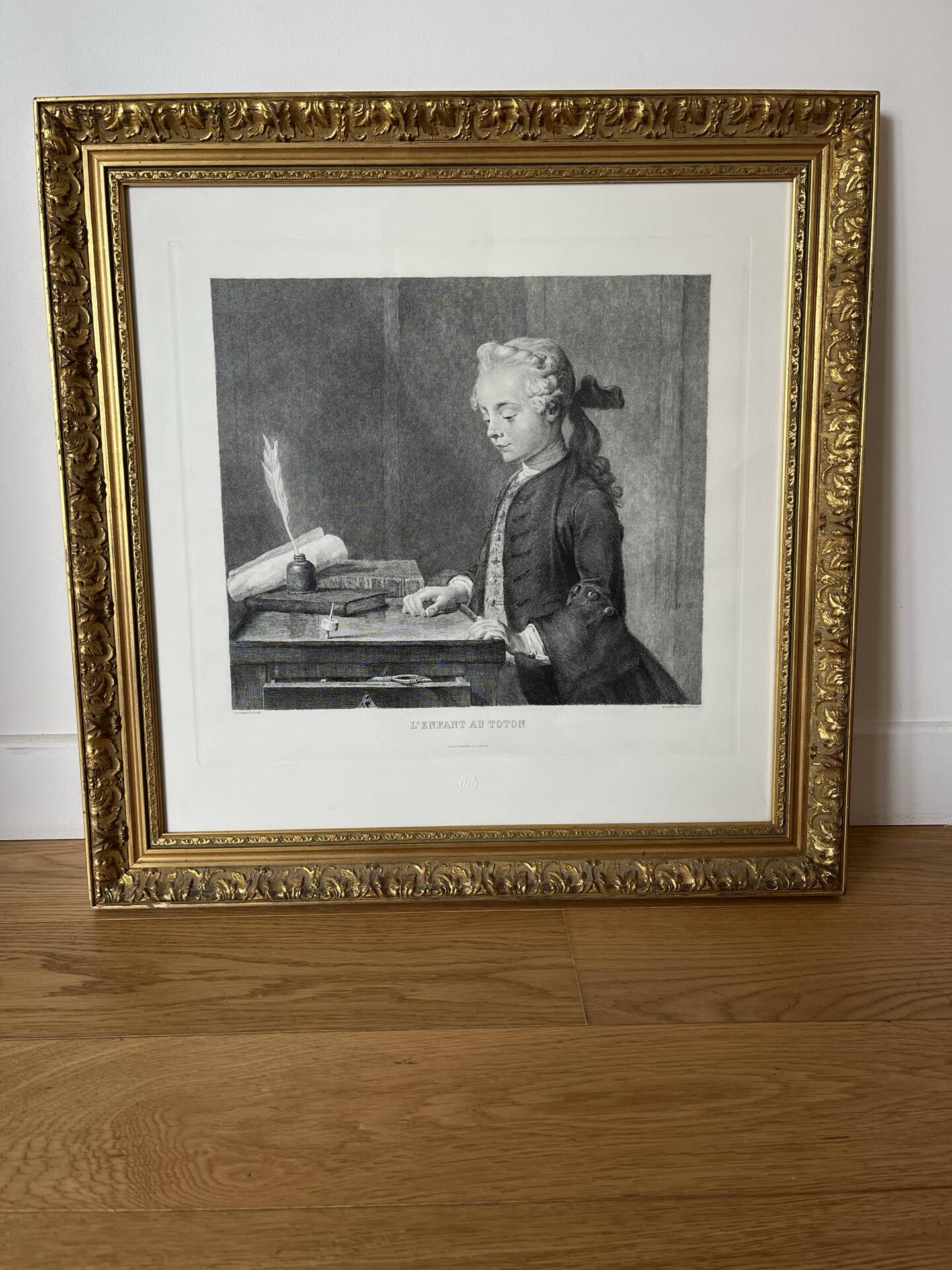 Chalcographie L’enfant de Chardin