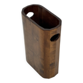 Porte-parapluies vintage en bois, design minimaliste des années 1960