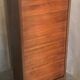 Vintage mid century wooden curtain binder cabinet