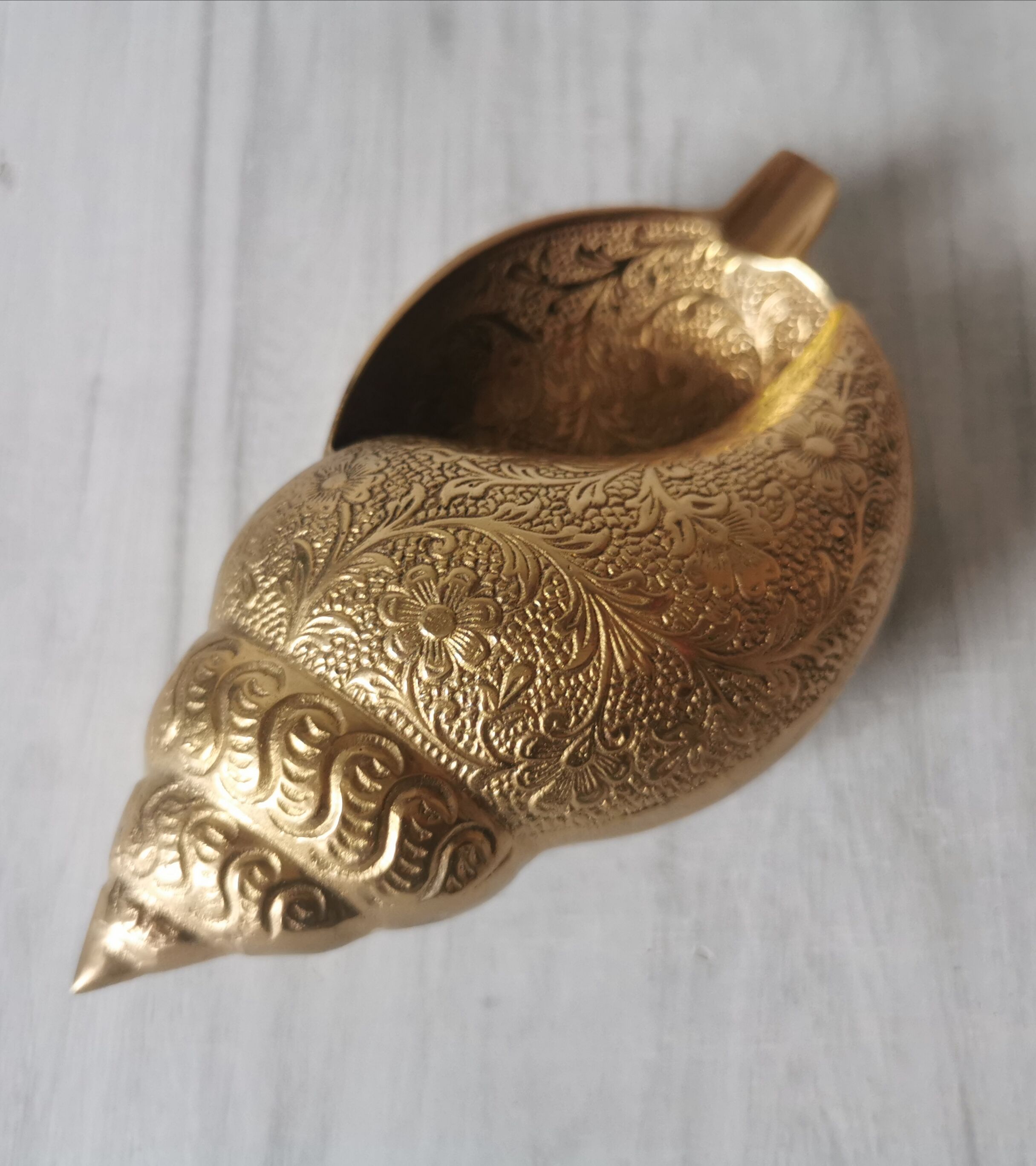 Brass shell ashtray