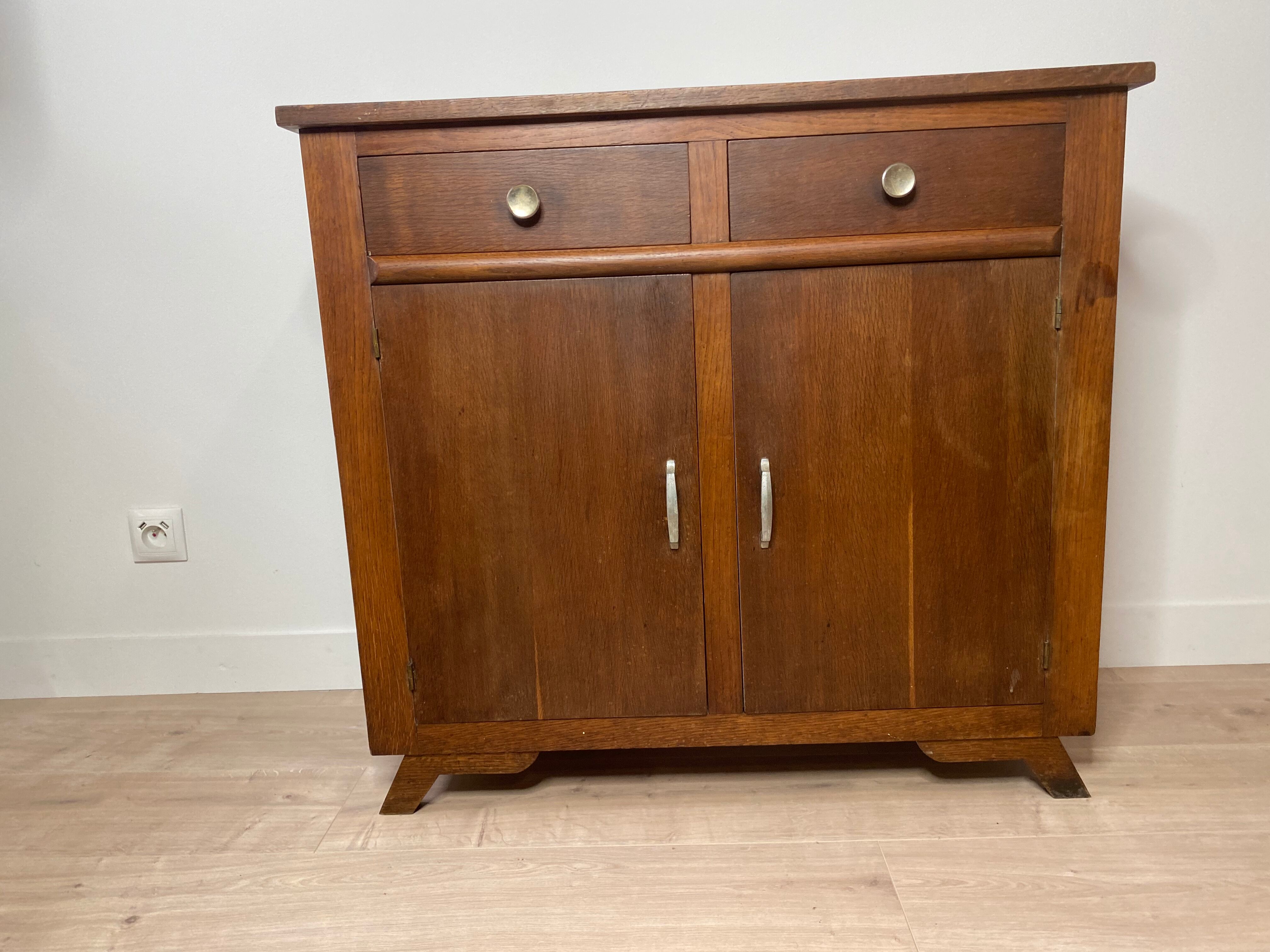 Oak wood sideboard