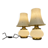 Set of Two F.Fabbian Murano Table Lamp from 1970'