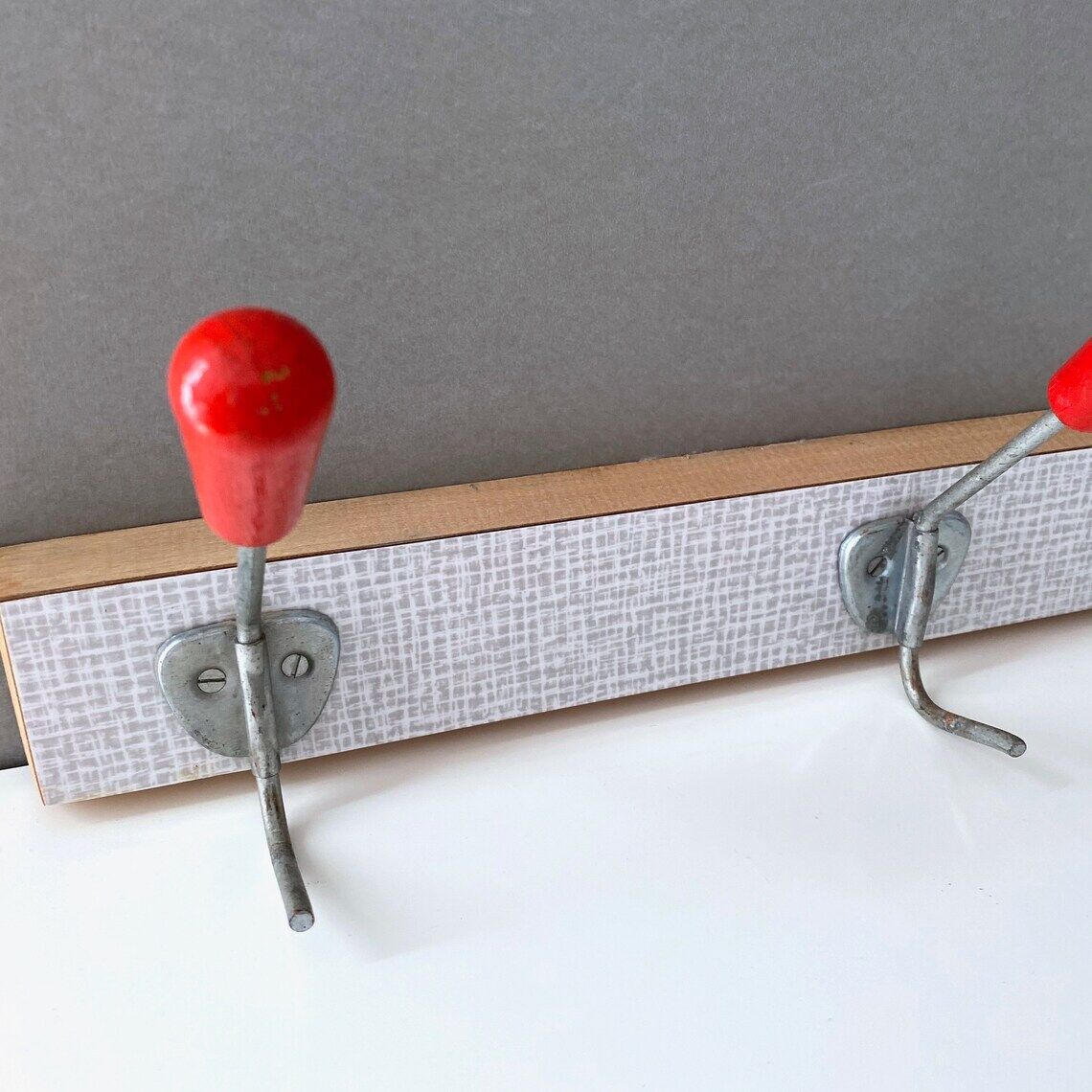 70s wooden cloakroom