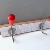 70s wooden cloakroom