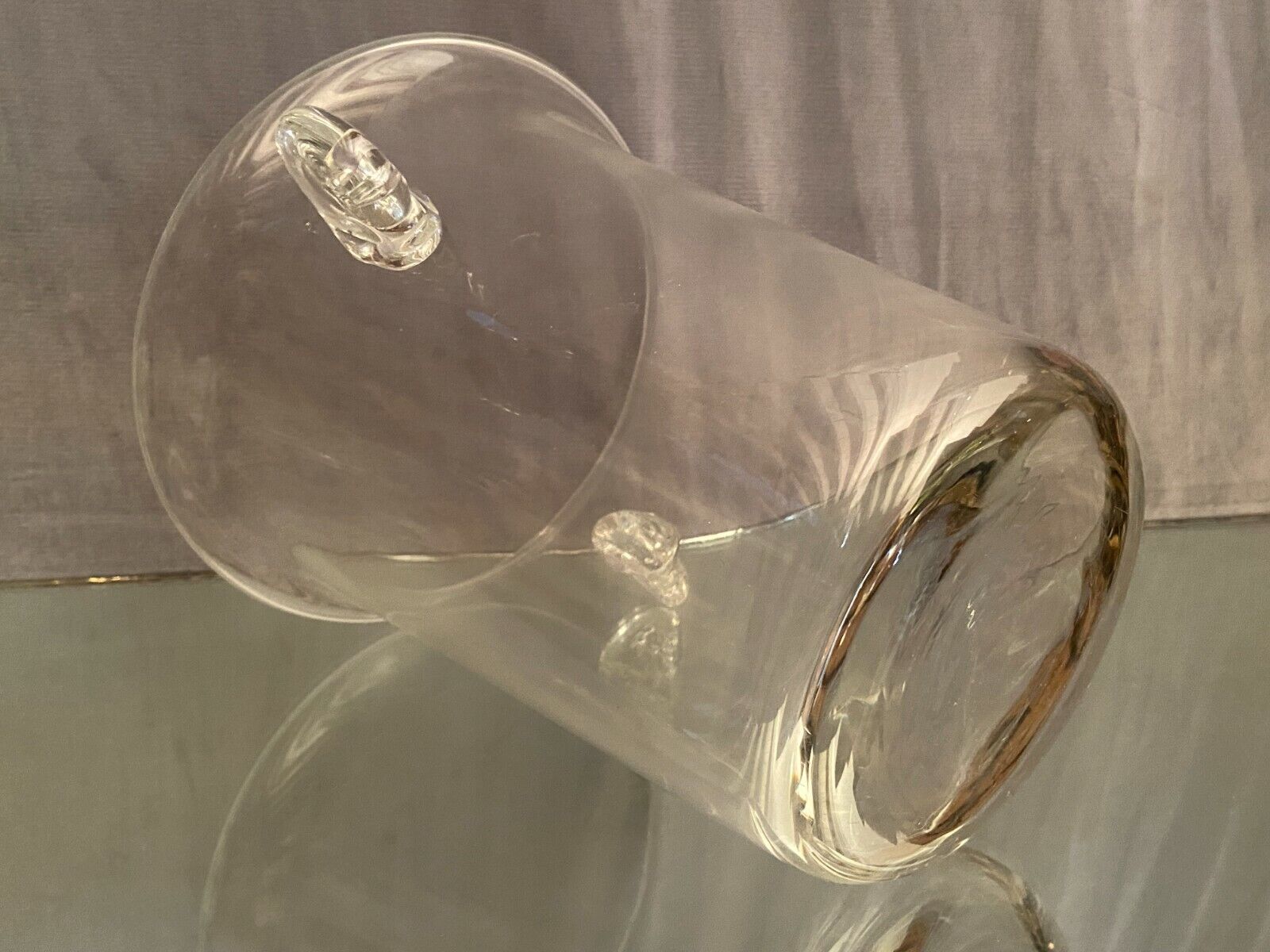 Crystalline glass champagne bucket