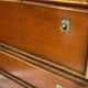 1970s wooden and bamboo sideboard bar cabinet