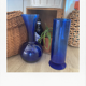 Duo of blue vases overseas