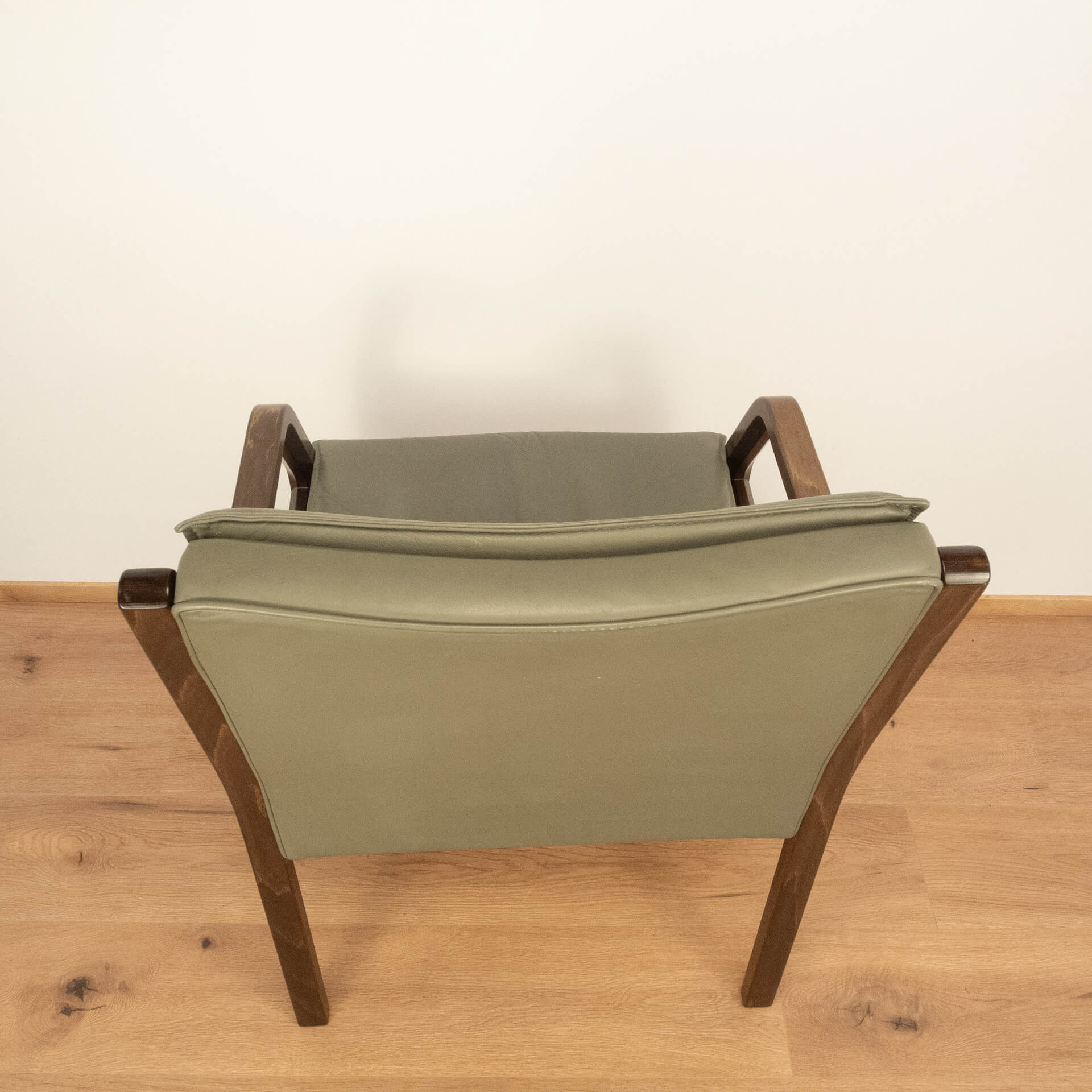 Armchair, Walter Knoll Art Collection, beech, leather, 1980s