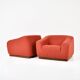 Paire de fauteuils italiens, 1970s