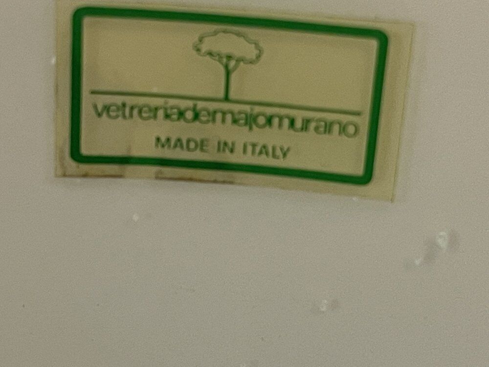 Pink Murano Glass Light Pendant by De Mayo