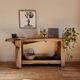 Old solid wood workbench