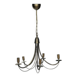 Modern metal chandelier with 5 lights