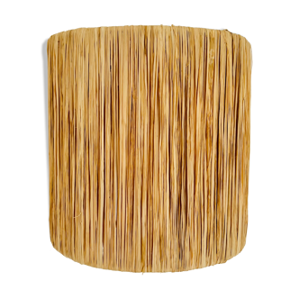Raffia wall lamp