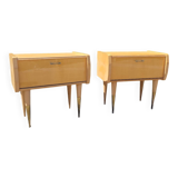 2 tables de chevet vintage