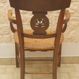 Directory straw armchair
