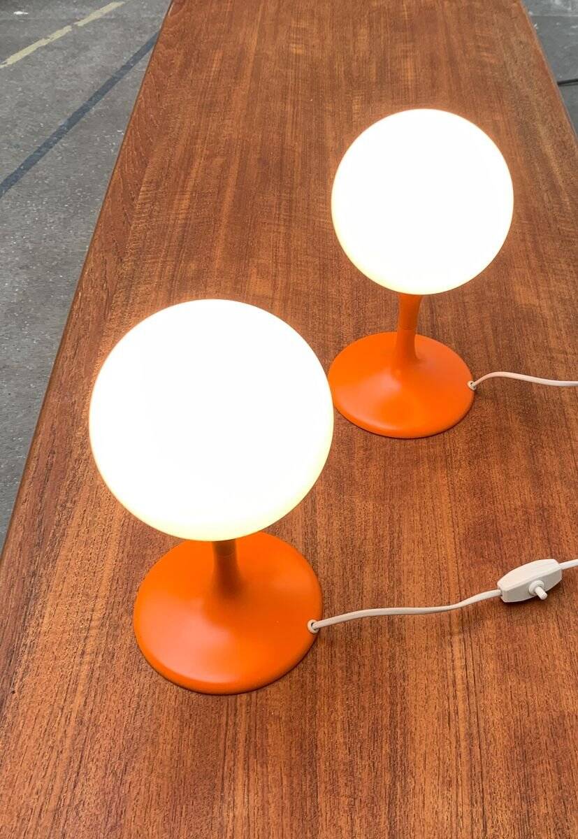 Mid-century Swiss table lamps by E.R. Nele for Temde, set of 2