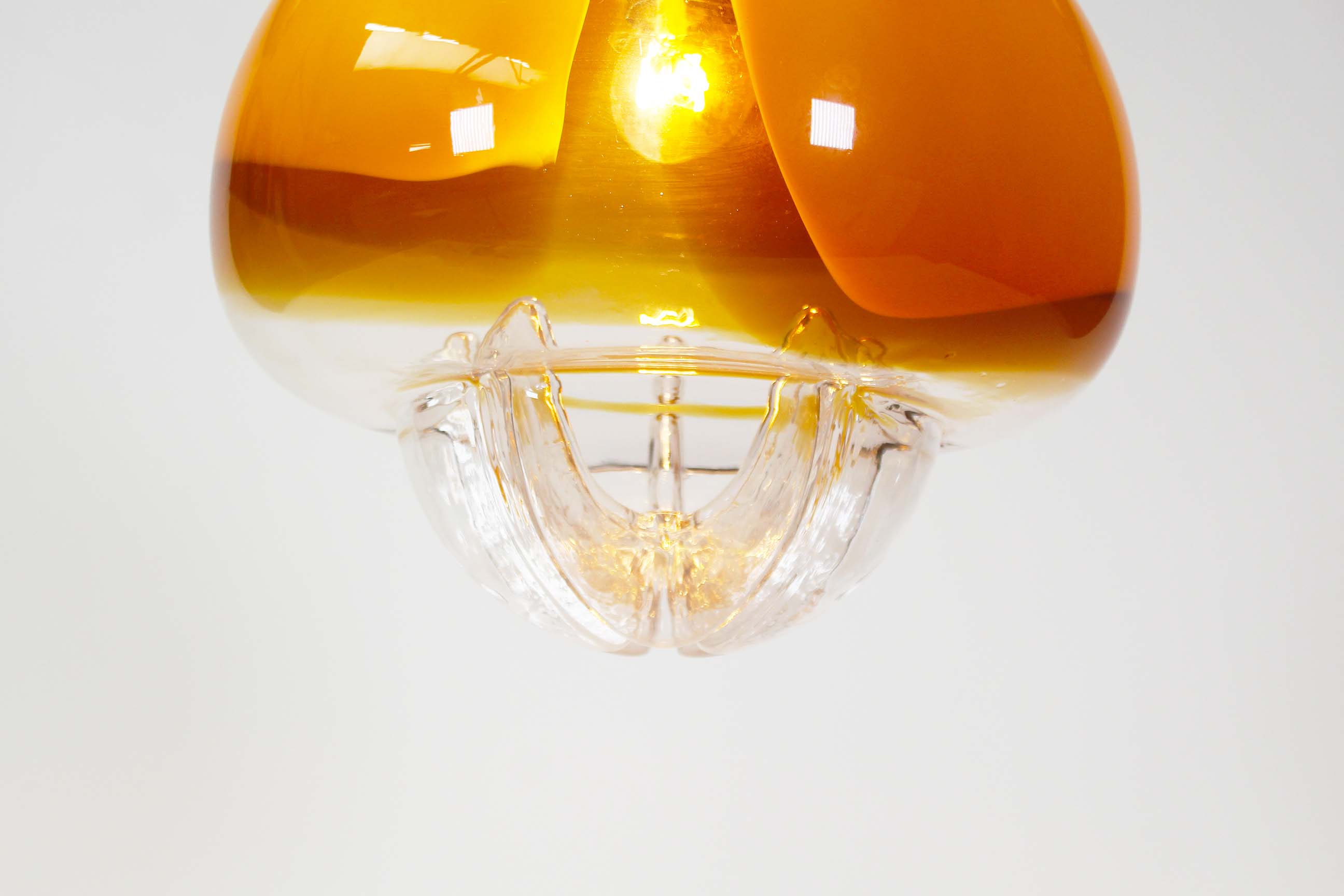 Murano glass pendant lamp by Toni Zuccheri