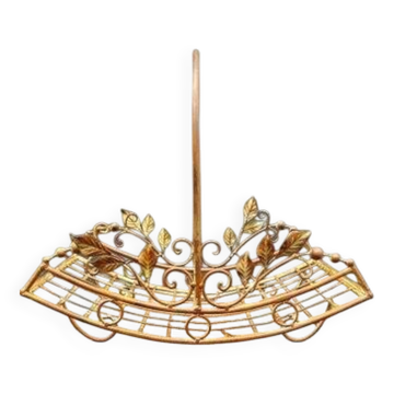 Panier en fer forgé avec poignée, taille moyenne