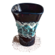 Vintage enameled ceramic vase