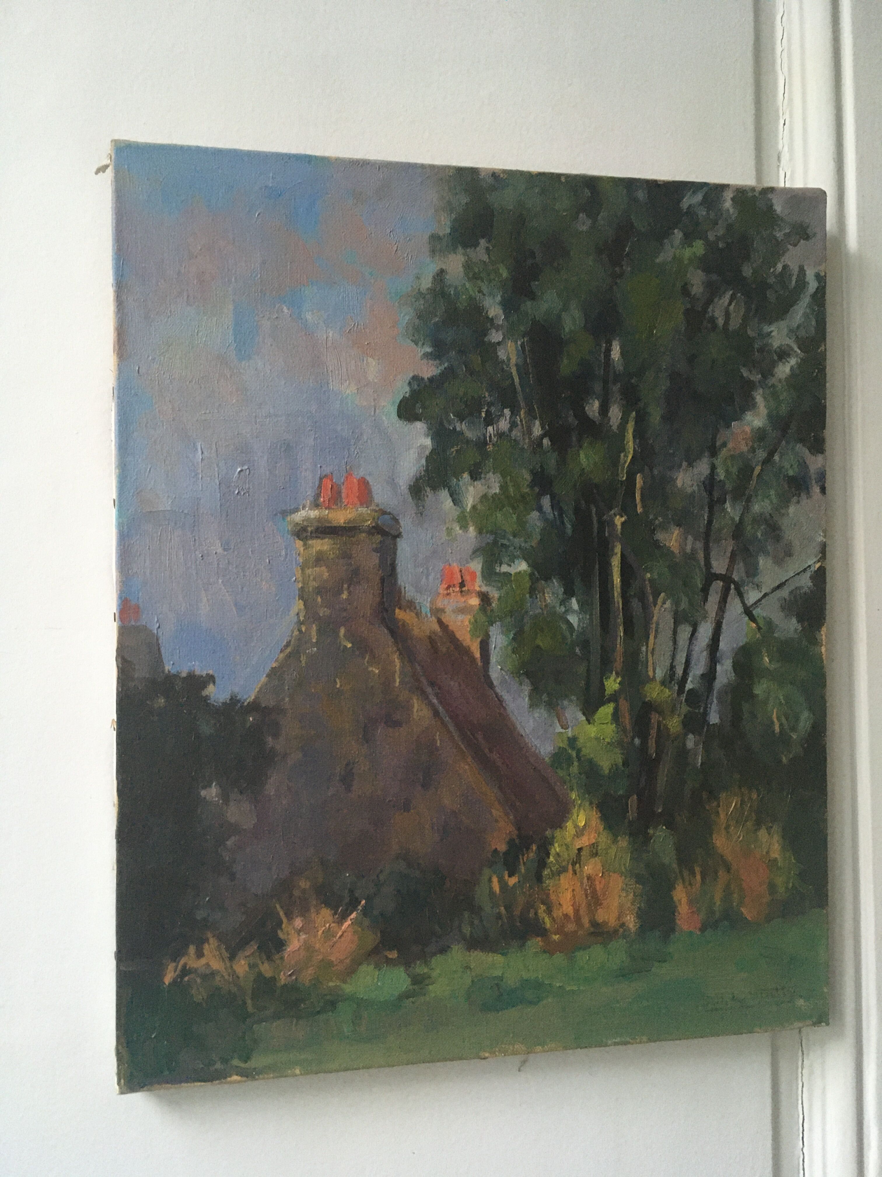 Oil on canvas landscape