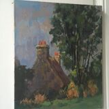 Oil on canvas landscape