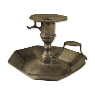 Tin candle holder