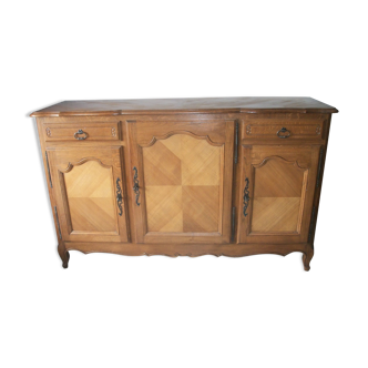 Wooden sideboard. Row