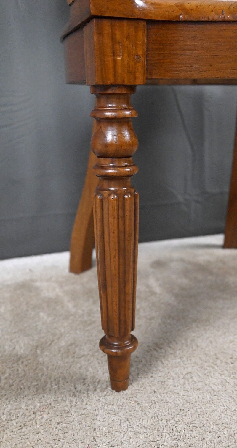 Walnut office chair, Louis-Philippe period – early 19th century