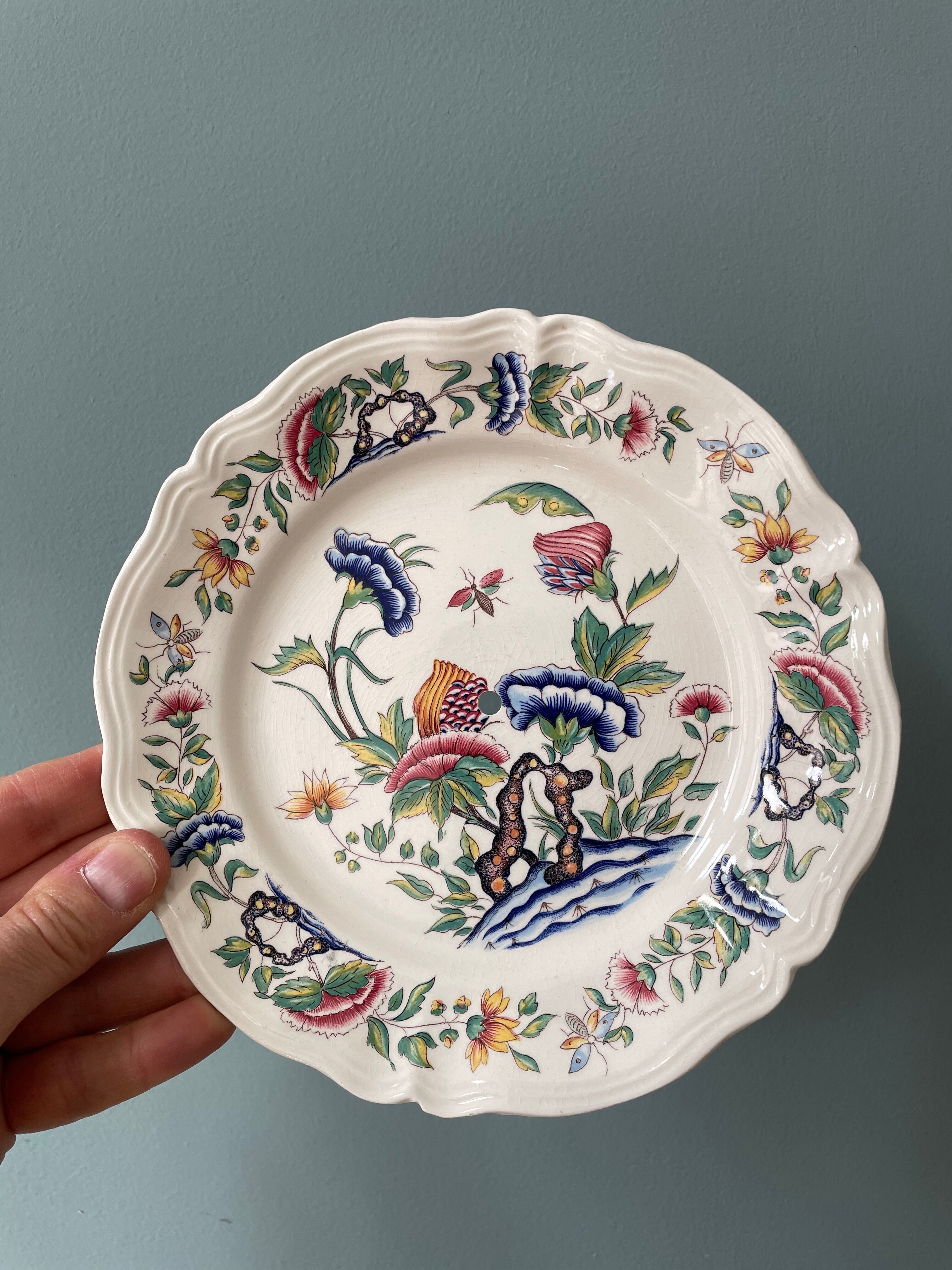 Assiette décorative Rouen Sarreguemines France