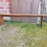 Ancien banc en bois massif vintage
