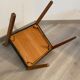 Lot 6 Scandinavian chairs year 60/70 beech and imitation leather